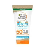 Garnier Kids Sensitive Sun Cream SPF50+ 50ml, UK version