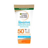 Boots Garnier Ambre Solaire Sensitive Sun Cream SPF50+ 50ml- Buy online at McGrocer