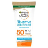 Boots Garnier Ambre Solaire Sensitive Sun Cream SPF50+ 50ml- Buy online at McGrocer