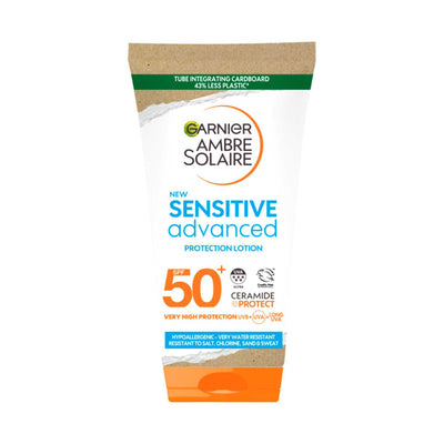 Boots Garnier Ambre Solaire واقي الشمس المتقدم للبشرة الحساسة بحجم السفر SPF50+ 50مل - اشترِ عبر الإنترنت من McGrocer