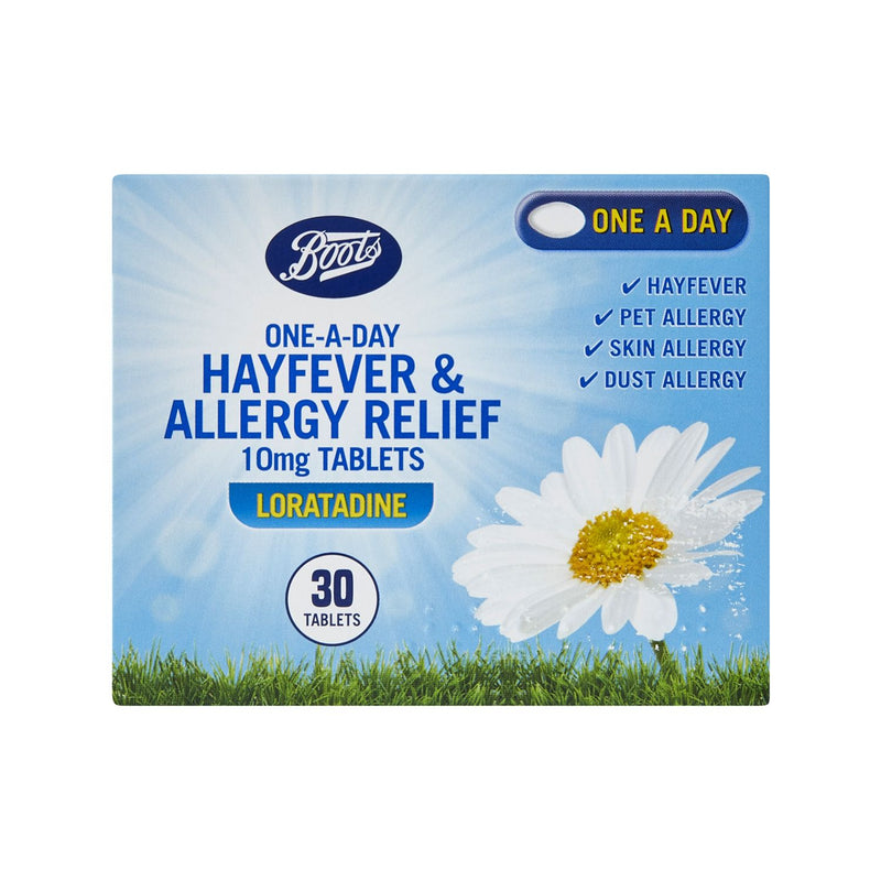 Boots Hayfever Relief Tablets 10mg 30 Tablets - British product
