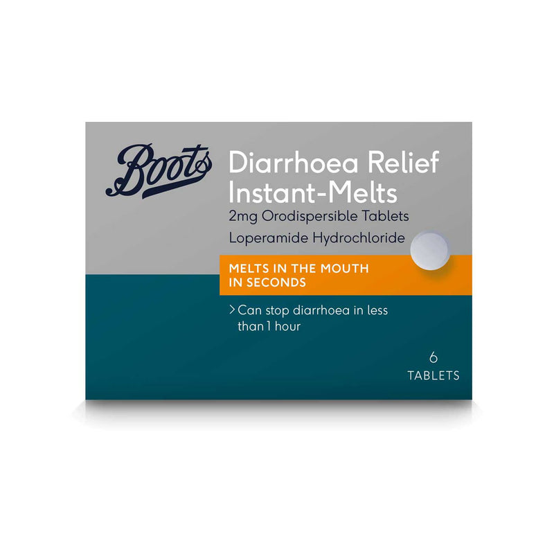 Boots Diarrhoea Relief Instant Melts 6 tablets - British product