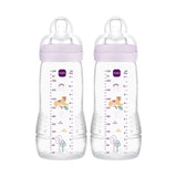 MAM Easy Active baby bottle 330ml 2 pack lilac, UK version