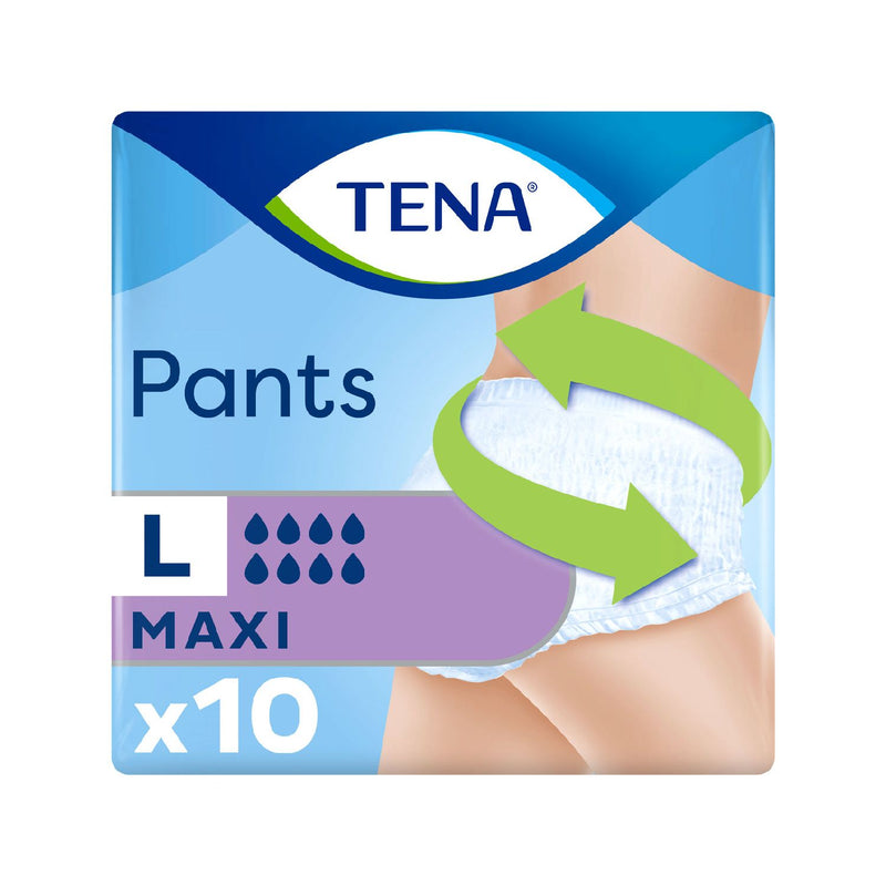 TENA incontinence pants Maxi Large 10 pack, imported from the UK