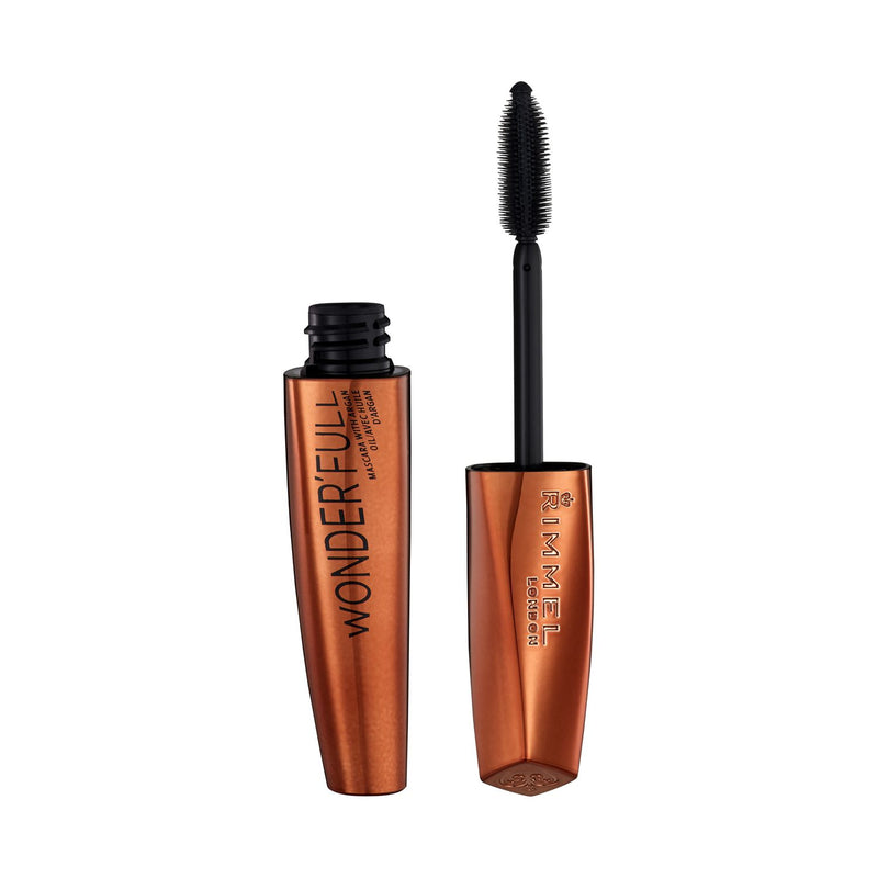 Mascara Rimmel London Wonderfull Noir à l'huile d'argan, importé du Royaume-Uni