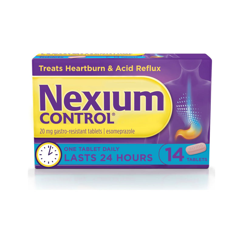 Nexium Control 20mg gastro-resistant tablets 14 tablets, imported from the UK