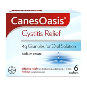 Boots CanesOasis Cystitis Relief Oral Solution Cranberry 6 Sachets- Buy online at McGrocer