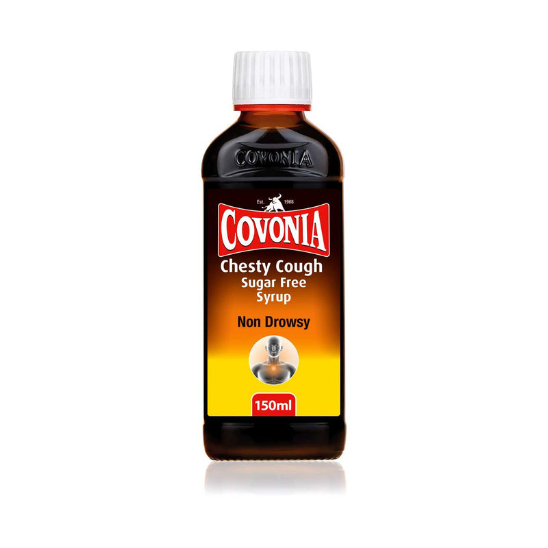 Covonia chesty cough sugar free syrup 150ml - British product