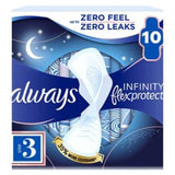 Always FlexProtect Sanitary Towels Night Size 3 With Wings (British brand)