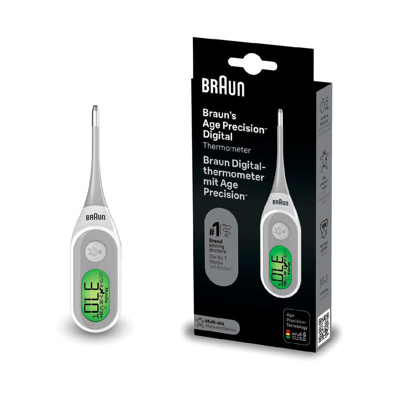 Braun Digitalthermometer PRT2000, importiert aus Großbritannien