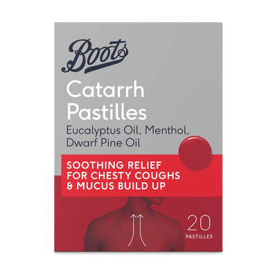 Boots Boots Catarrh Pastilles Chest Relief 20 Pack- Buy online at McGrocer