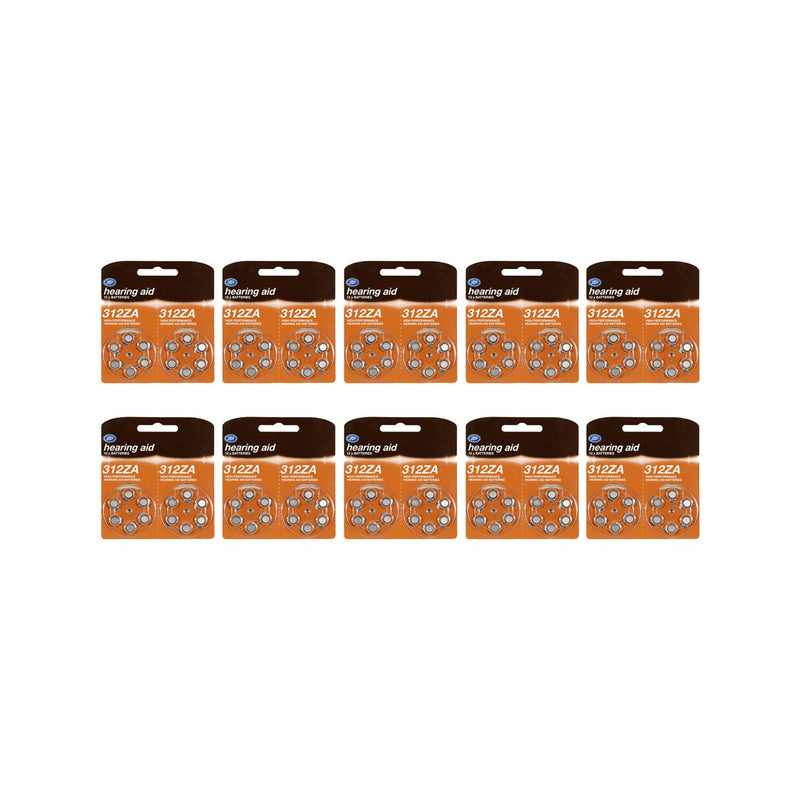 Boots hearing aid batteries 312ZA 120 pack - British product