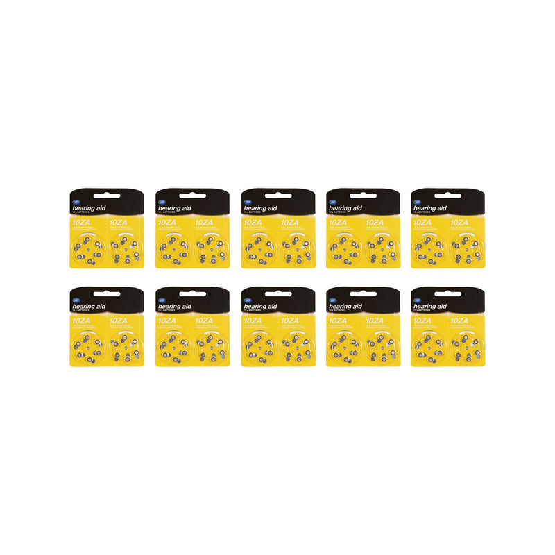 Boots Zinc Air Size 10 hearing aid batteries 120 count - British product