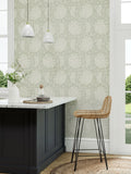 Sanderson Green Mapperton wallpaper 10.05m, UK version