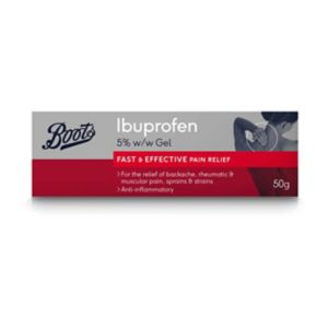 Boots Boots Ibuprofen 5% w/w Gel Pain Relief 50g- Buy online at McGrocer