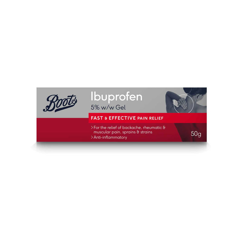 Boots Ibuprofen Gel 5% w/w 50g - British product