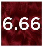 Teinture capillaire Garnier Olia 6.66 Rouge Grenat Vif, importée du Royaume-Uni