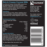Kingfisher Oriental Coconut Milk 6 x 400ml, UK version