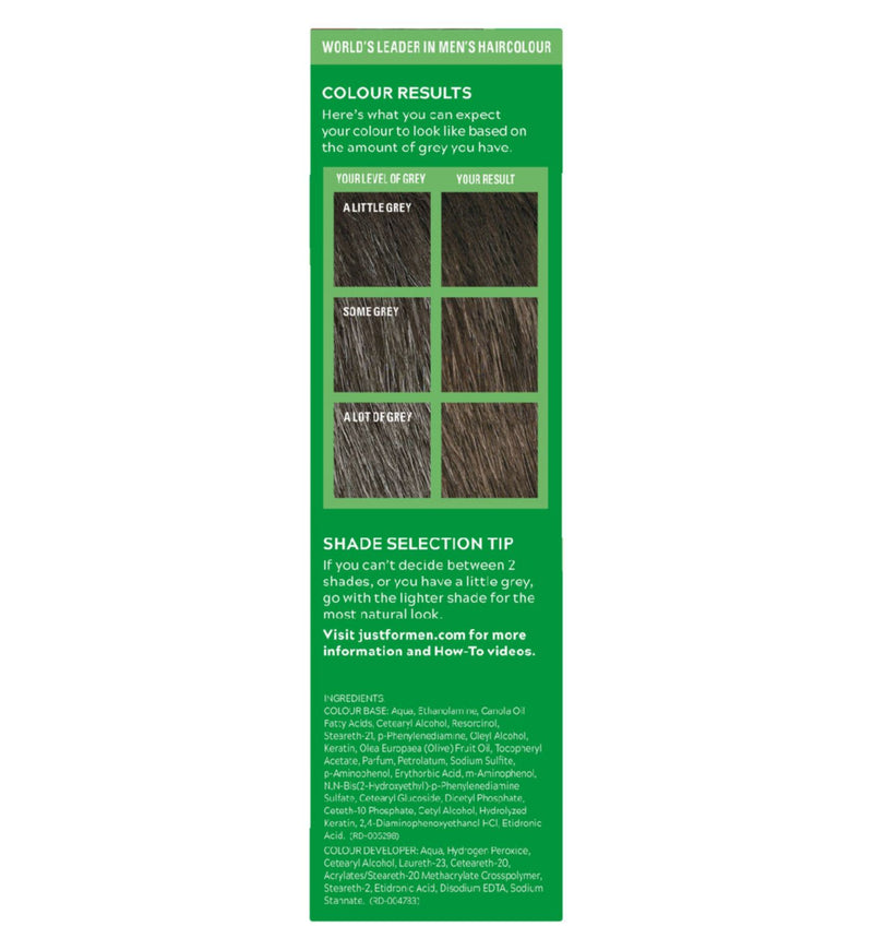 Just For Men Hair Colourant Natural Medium Brown - British product