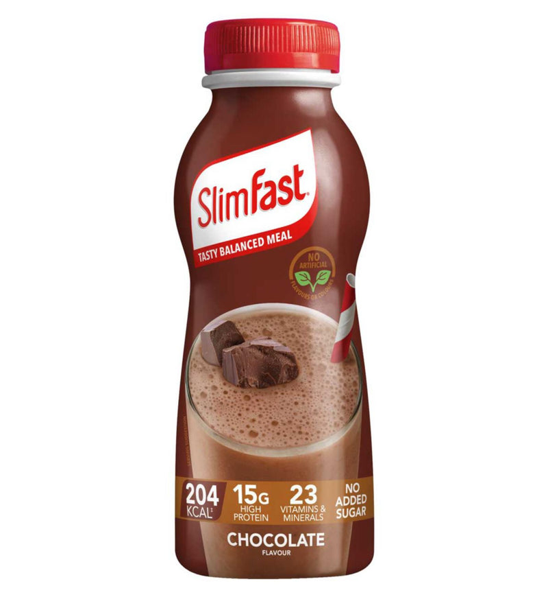 SlimFast chocolate shake 325ml, imported from the UK