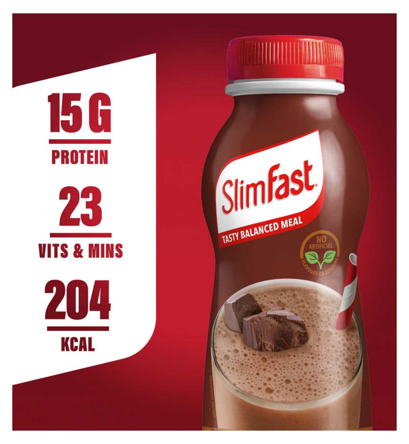SlimFast chocolate shake 325ml, imported from the UK