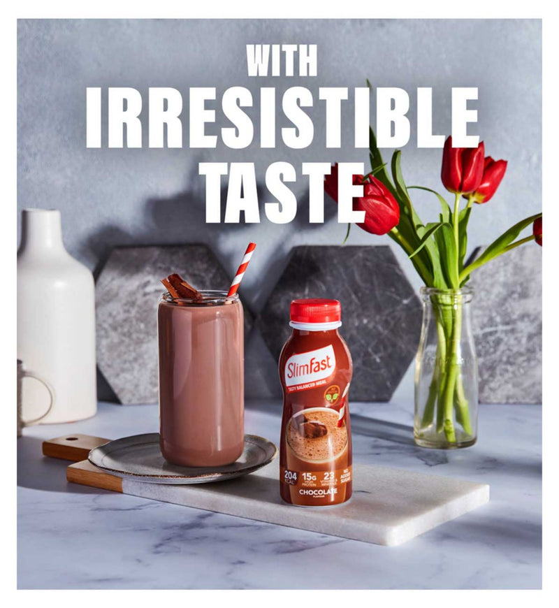 SlimFast chocolate shake 325ml, imported from the UK