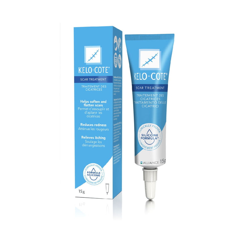 Kelo-Cote scar treatment gel 15g, imported from the UK