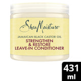 Boots SheaMoisture Jamaican Black Castor Oil Strengthen & Restore Leave-In Conditioner 431ml- Buy online at McGrocer