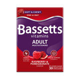 Boots Bassetts Adult Multivitamins Raspberry & Pomegranate Flavour Pastilles 30- Buy online at McGrocer