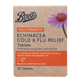 Boots Pharmaceuticals Echinacea Cold and Flu Relief Tablets 30 - British product