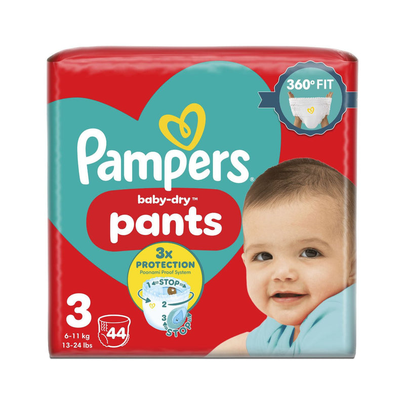 Pampers Baby-Dry nappy pants Size 3 6-11kg, imported from the UK