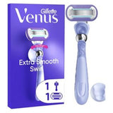 Gillette Venus Extra Smooth Swirl 5-Blade Women's Razor with Shower Holder