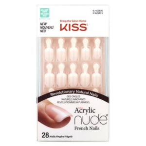 KISS Salon Acrylic Nude cashmere fake nails (British brand)