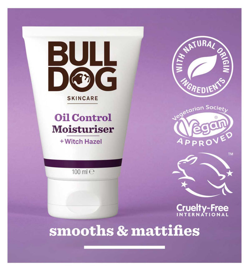 Bulldog Oil Control Face Moisturiser 100ml - British product