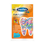 DenTek Kids Fun Flosser fruit flavoured dental picks 60 pack - British product