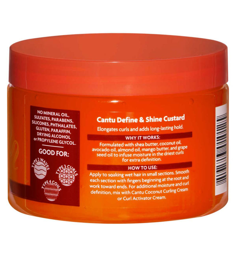 Cantu Shea Butter Define Shine Custard 340g imported from the UK