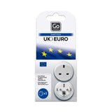 Go Travel UK to Euro Adapter for European Sockets, UK version