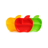 Boots Munchkin 3 Lil' Apple Plates Baby Divided Plates- Buy online at McGrocer