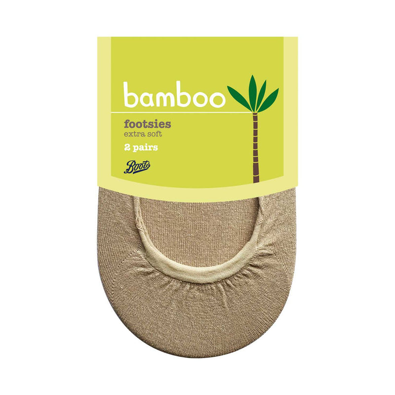 Boots bamboo footsies nude 2 pairs, imported from the UK
