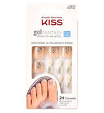 KISS Gel Fantasy Toenail Kit Lotta Oomph 24 Piece, UK version