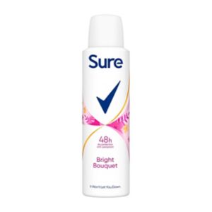 Sure women's antiperspirant spray bright bouquet 150ml (British brand)