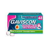 Gaviscon heartburn relief tablets mint flavour 48 tablets, imported from the UK