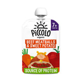 Piccolo Organic baby food pouch sweet potato and beef meatballs 130g - British product