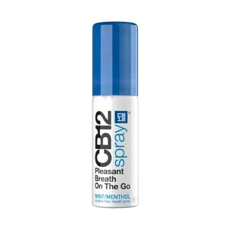 CB12 Mint Fresh Breath Spray 15ml tube - British product