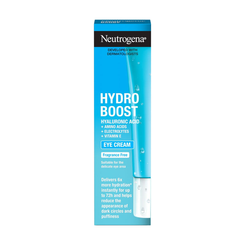 Neutrogena Hydro Boost eye cream with hyaluronic acid, UK version