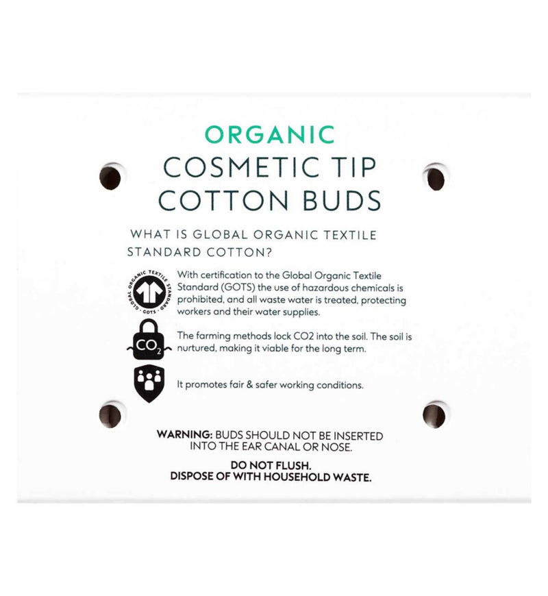 Boots Organic Cosmetic Tip Cotton Buds 80 buds - British product