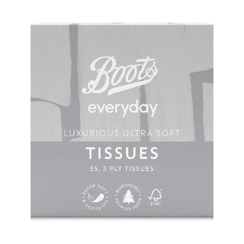 Boots Everyday Tissue Cube 3ply 55 Sheets - British product
