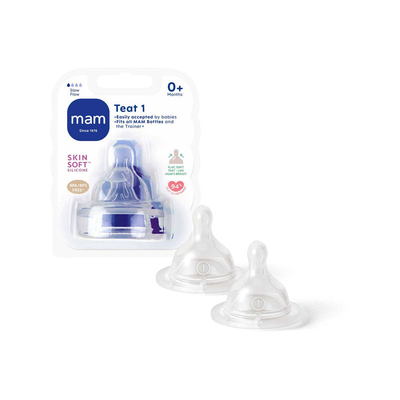 MAM SkinSoft teats size 0 2 pack - British product