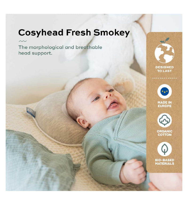 Babymoov Cosyhead Fresh Smokey Head Support Pillow - British product