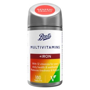 Boots multivitamin iron tablets 180 - British product